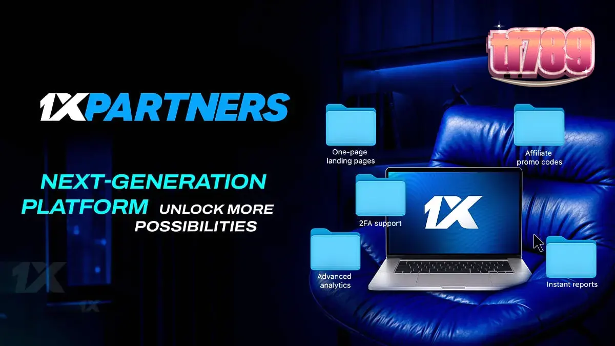 Tampilan antarmuka dasbor 1xPartners yang modern dan terstruktur